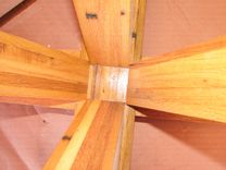 Reclaimed Oak 48" Round Table 3 small