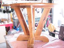 Reclaimed Oak 48" Round Table 2 small