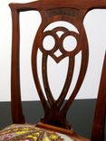 Walnut Chippendale-Style Owl Side Chair 2 small