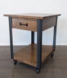 Modern Rustic Industrial Reclaimed Wood End Table / Side Table / Nightstand / Night Stand 5 small