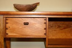 Heart Pine Side Board Table 5 small