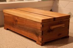 Apple Wood Knife Box 4 small