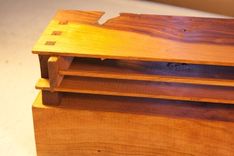 Organic And Natural Edge Wild Cherry Wood Box 4 small