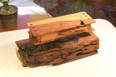 Organic And Natural Edge Wild Cherry Wood Box 1 small