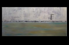 Rain Girl - Abstract Art Landscaping Painting By Gino Savarino 1 small