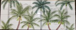 Palm Tree Tile Murals 5 small
