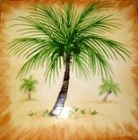 Palm Tree Tile Murals 2 small