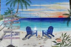 Seascape Tile Murals 4 small
