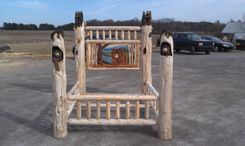 Carved Queen Size Bed 1 small