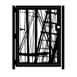Artistic Steel Gate - Marina Metal Panel - Decorative Steel Garden Gate - Custom Gate 2 small