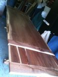 Black Walnut  Live Edge Refectory Dining Table 6 small