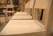 Oregon White Oak Dining Chairs 1 small
