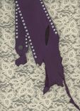 Leather Necktie | Purple Leather Tie 2 small