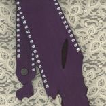 Leather Necktie | Purple Leather Tie 3 small