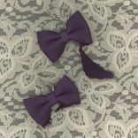 Leather Bow Tie Earrings 4 small