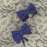Leather Bow Tie Earrings 6 small