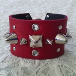 Spiked And Studded Leather Bracelet Cuff | Spiked Cuff | Studded Leather Cuff 2 small