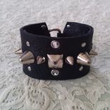Spiked And Studded Leather Bracelet Cuff | Spiked Cuff | Studded Leather Cuff 1 small