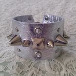 Spiked And Studded Leather Bracelet Cuff | Spiked Cuff | Studded Leather Cuff 7 small