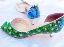 Custom Peacock Shoes 4 small