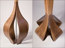 The Allium Floor Lamp In Walnut+Zebrawood 1 small