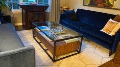 Floating Coffee Table In Metal Frame 1 small