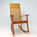 Modern Cherry Rocking Chair 4 small