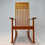 Modern Cherry Rocking Chair 5 small