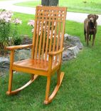 Modern Cherry Rocking Chair 6 small