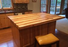 Solid Hickory Bar Top / Island Top 2 small