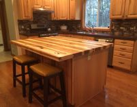 Solid Hickory Bar Top / Island Top 6 small