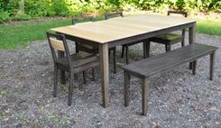 Solid Ash Eight (8) Piece Dining Set 4 small