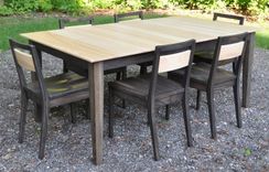 Solid Ash Eight (8) Piece Dining Set 5 small