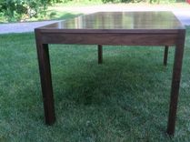 Walnut Dining Table With Through Legs 5 small