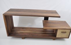 Walnut Entertainment Console 2 small