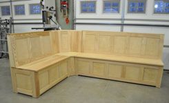 Figured Ash Breakfast Nook / Banquette 3 small