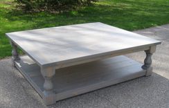 Large Pine Rustic Look Coffee Table 3 small