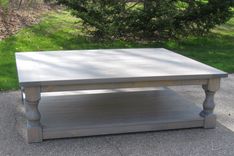 Large Pine Rustic Look Coffee Table 4 small