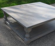 Large Pine Rustic Look Coffee Table 5 small