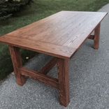 Breadboard Rustic Farmhouse Table 3 small