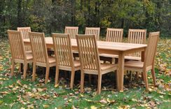 Large Country Dining Set (11 Pc) 1 small
