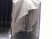 Book Origami -- Owl Folded Book Art -- Custom Made Owl Book Origami 2 small