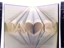 Couples Love Art - Typography Book Origami Design 3 small