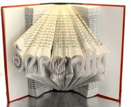 Custom Typography Art - Up To 9 Letters - Book Origami 2 small