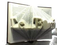 Business Name Typography Art - Book Origami Featuring Your Business Name - Up To 10 Letters 2 small