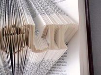 Business Name Typography Art - Book Origami Featuring Your Business Name - Up To 10 Letters 4 small
