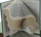 Custom Dog Art - Book Origami Dachshund - Folded Book Art 1 small