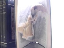 Disney Book Origami Custom Art - Original Disney Mary Poppins Or Little Mermaid Book Art 1 small