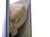 Disney Book Origami Custom Art - Original Disney Mary Poppins Or Little Mermaid Book Art 4 small