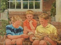Realistic Oil Portraits Of People With Animals 9 small